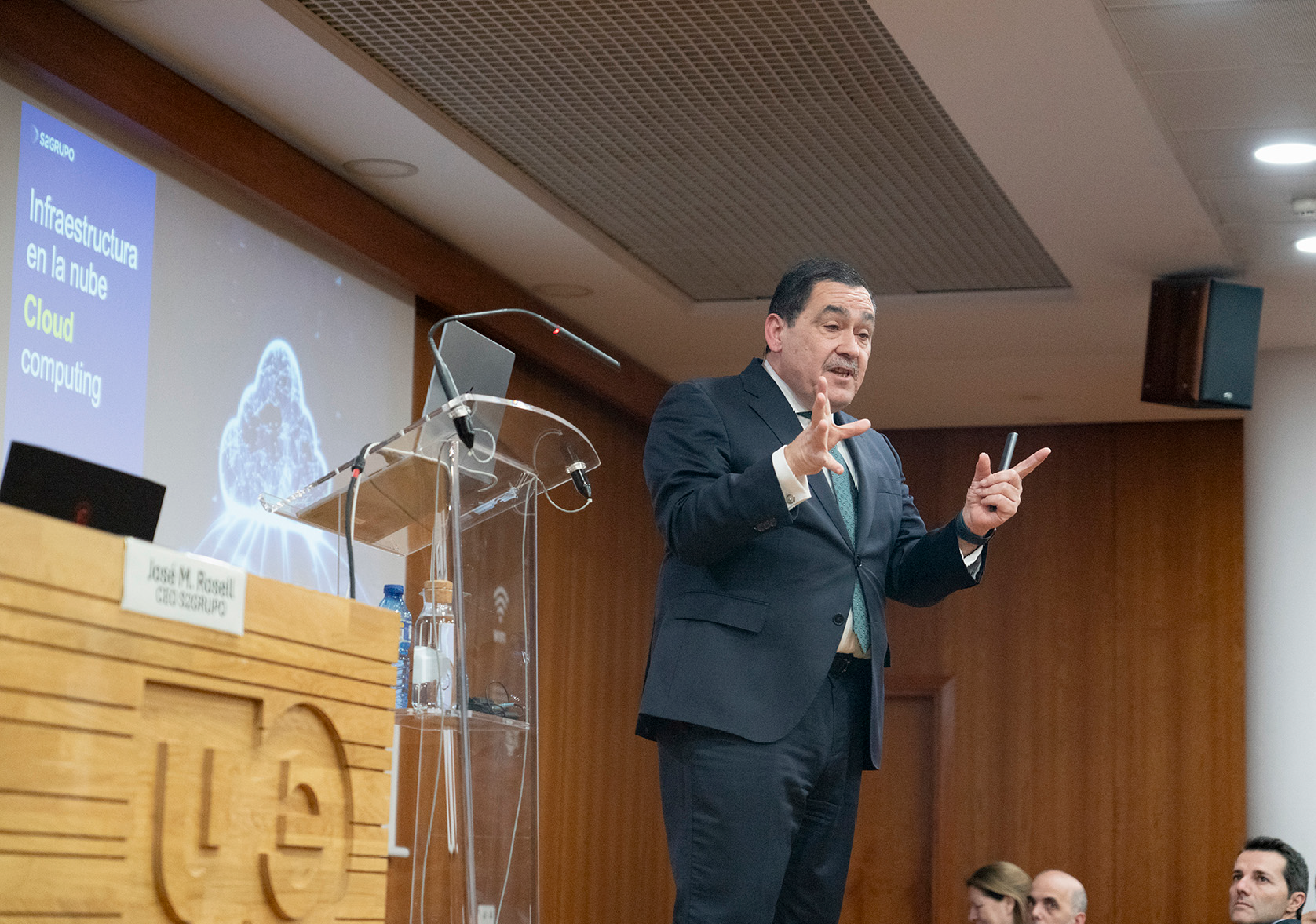 José Miguel Rausell, CEO de S2Grupo, en la ponencia de inauguración del curso Qui pot ser empresari? de la Cátedra de Cultura Empresarial de la Universitat de València